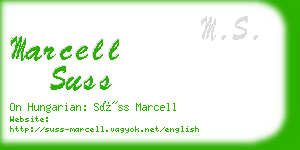 marcell suss business card